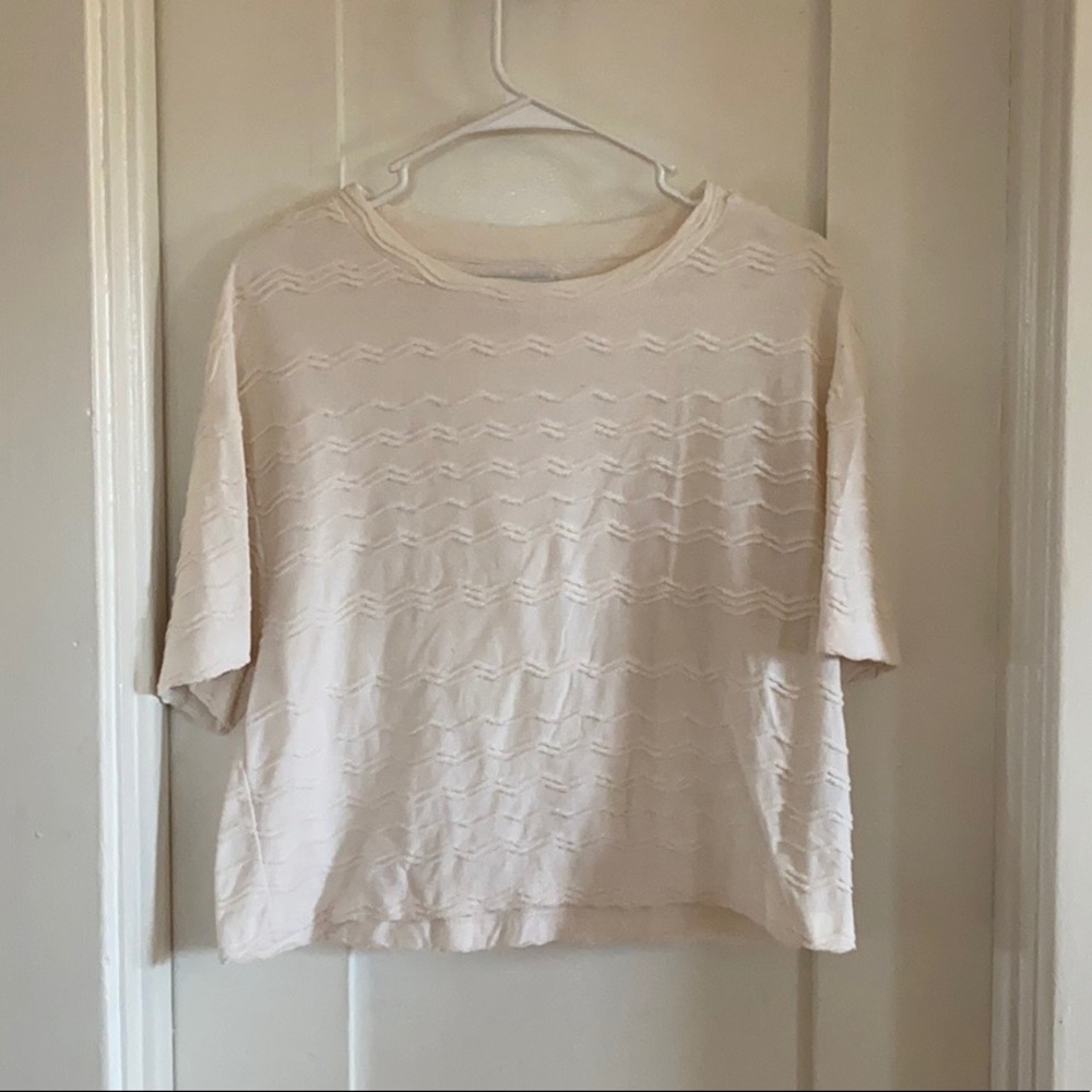 Madewell short sleeved loose fitting shirt